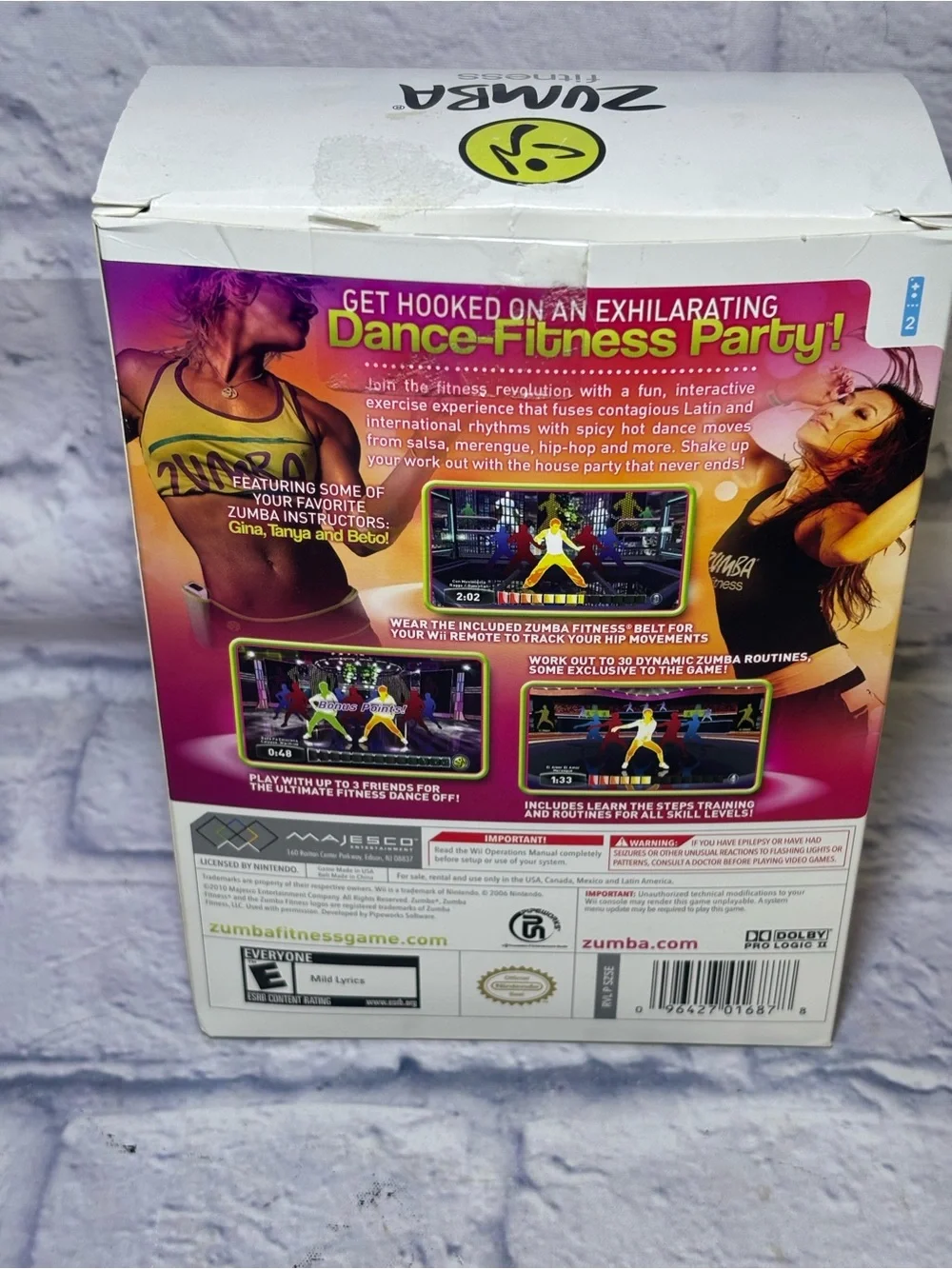 Zumba Fitness Join The Party Nintendo Wii w Belt Included Complete in Box